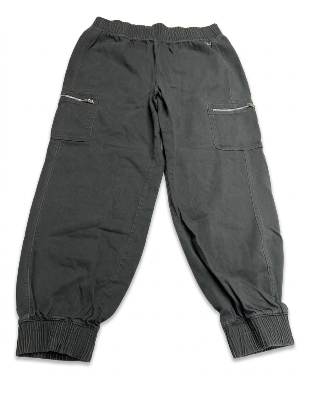 DSGxtWitch+Allison Woman’s High RiseTwill Cargo Jogger Pants Charcoal Grey M